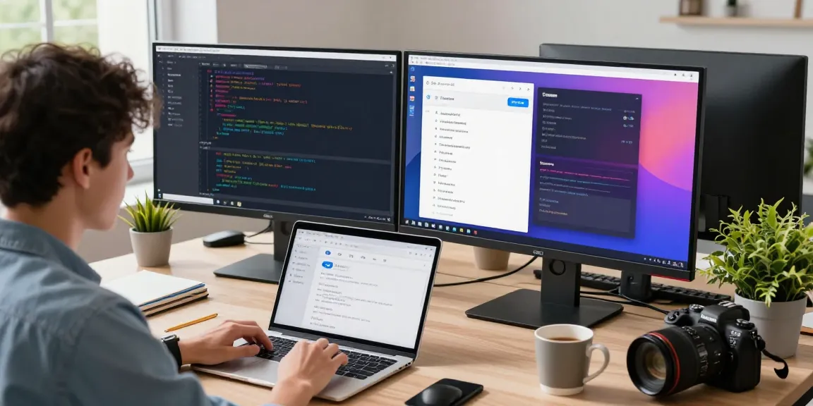 Customize Telegram Chinese interface in a modern tech workspace.